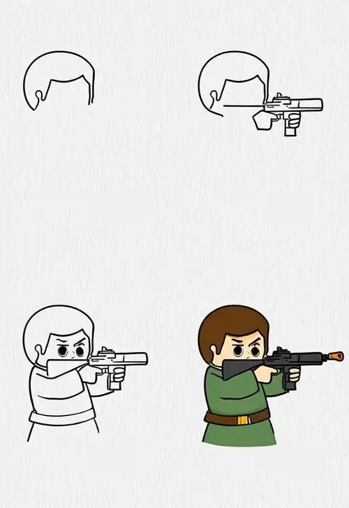 快来一起拿起画笔,画出你心中的吃鸡英雄吧!记得哦,不一定要完全按照