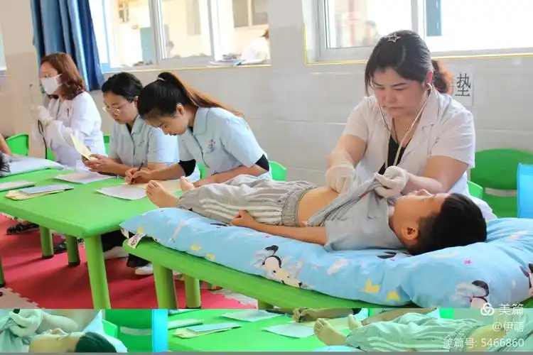 鸡街镇中心小学校幼儿园小朋友健康体检,快乐成长