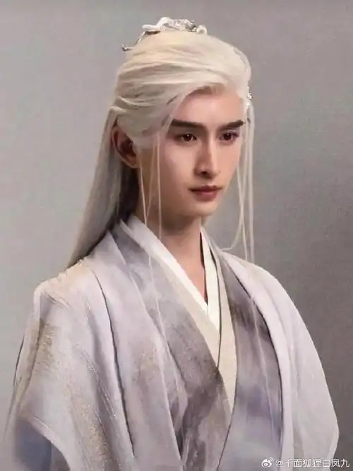 狐妖小红娘三部曲(月红篇 竹业篇 王权篇)三位男主都有白发造型.