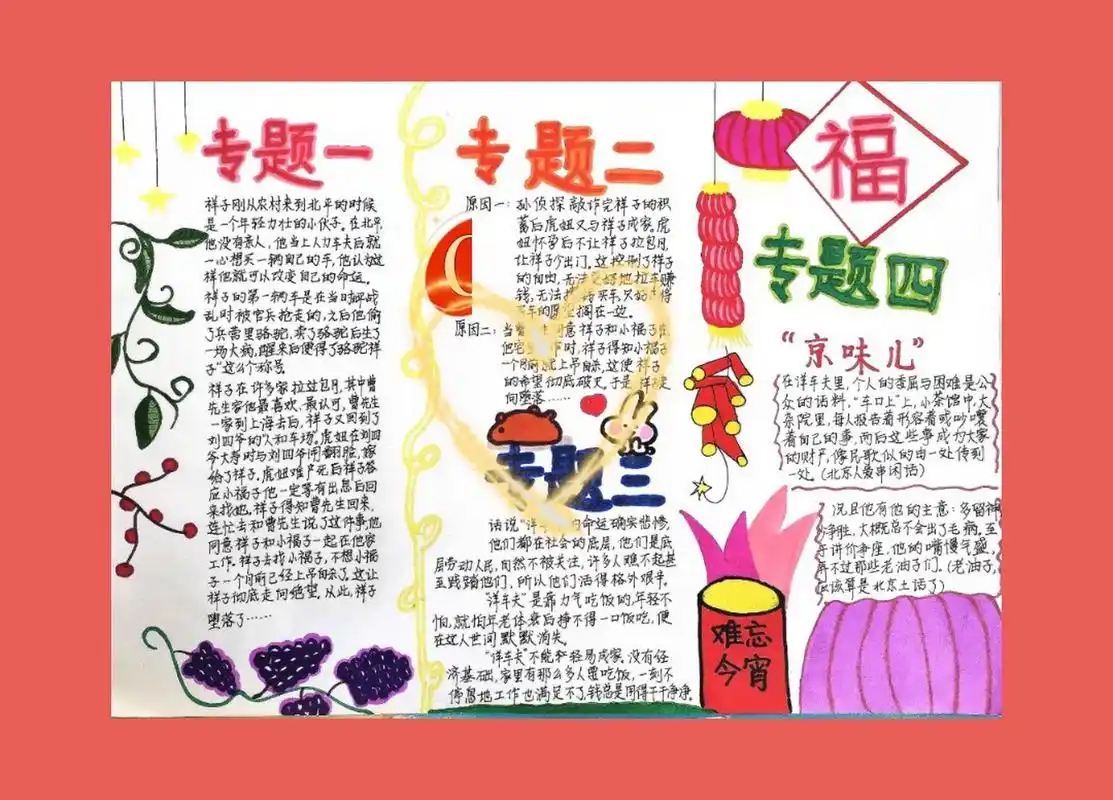 《骆驼祥子》专题海报