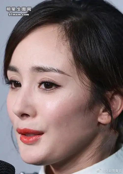明星生图系列杨幂脸部超清近拍特写看完感叹真是岁月不饶人啊