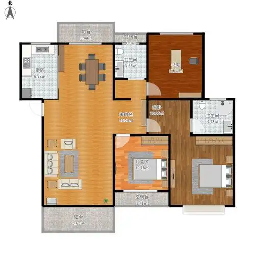 三室两厅户型图大全,装修户型图,户型图分析,户型图设计方案