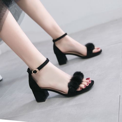 跟凉鞋女大脚包后跟大码加宽加肥41一43夏胖脚宽肥粗跟胖妹妹鞋40-42