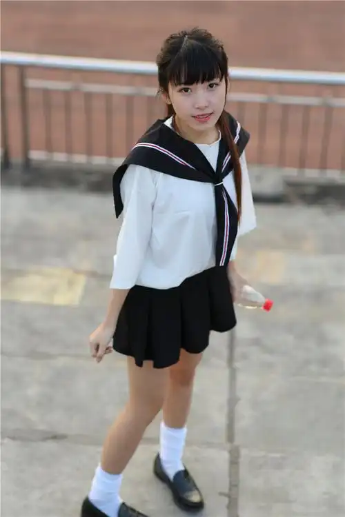 清纯女学生装水制服校服班服日系短袖英伦海军风套装