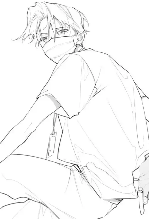 日韩系男生线稿素材合辑