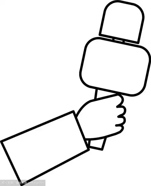 手持麦克风的记者