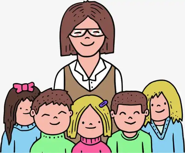 教师节卡通小清新海报人物