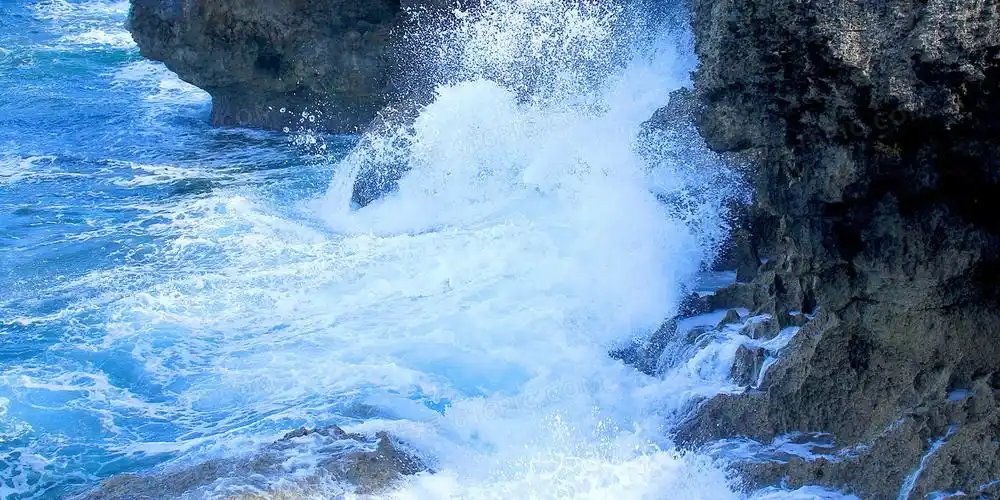 摄影合成夏天海浪背景