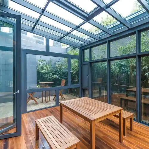 夏之光阳光房定制 断桥铝门窗封阳台玻璃房天井 厂家直供现货