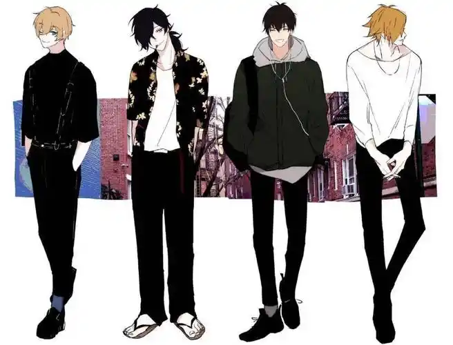 【精选推荐】帅哥,动漫人物全身照片,绘画素材