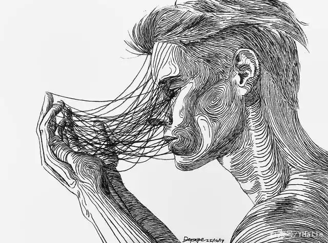 加拿大dominic depeyre令人着迷的动感线条绘画