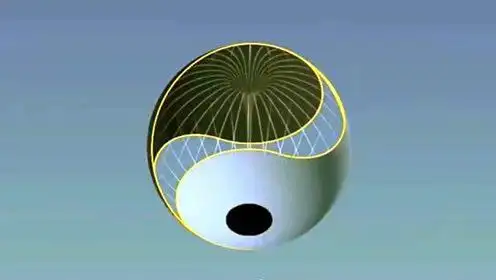 太极其实是立体的,而且是动态旋转的,三维模型感受下!