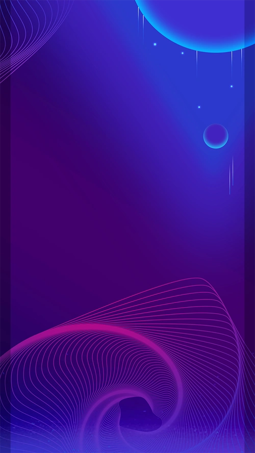 动态蓝紫炫酷时尚年会快闪邀请函模板