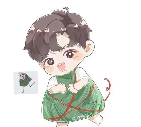 充满童趣肖战手绘的9个小粽子被粉丝重新优化了