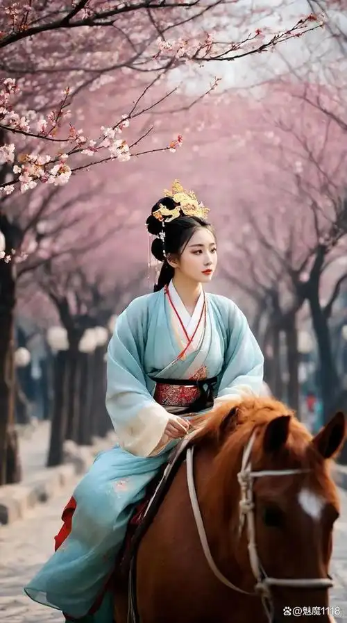 盛世容颜,骑马古风少女:为什么说人的内涵很重要?