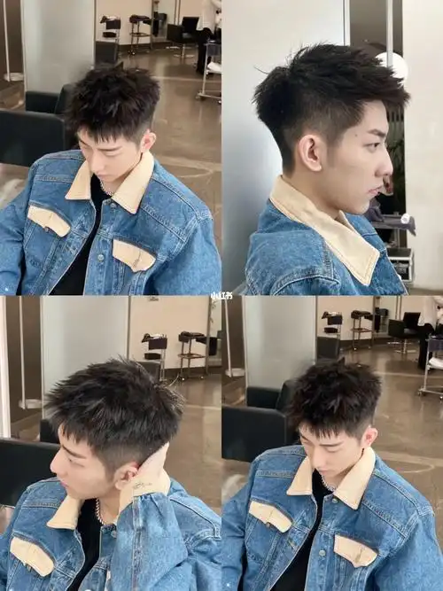 男生发型推荐前刺飞机头广州男士发型设计