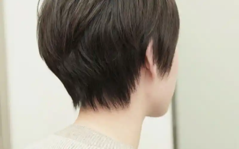 短发分享93细软发免打理修剪99短发后脑饱满