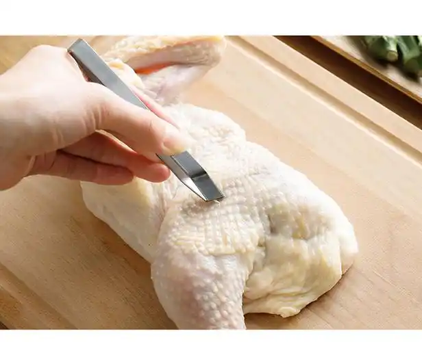 日本拔毛镊子料理用骨拔不锈铁镊子工具拔毛钳夹子