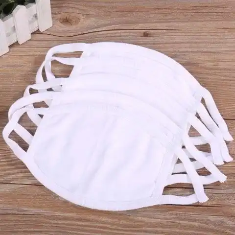 纯棉口罩布口罩加大柔软白黑三层两三棉布男女口罩