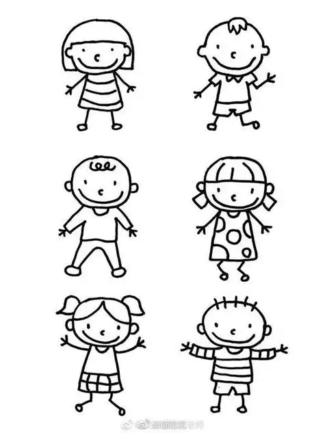 可爱动漫人物简笔画简单可爱的动漫人物简笔画