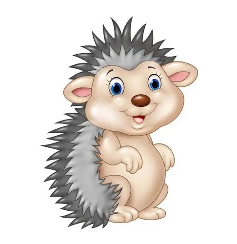 卡通风格一只可爱小刺猬平面广告素材免费下载(图片编号:8549740)-六