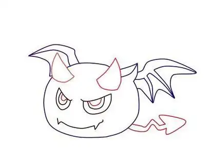 简笔画恶魔的画法