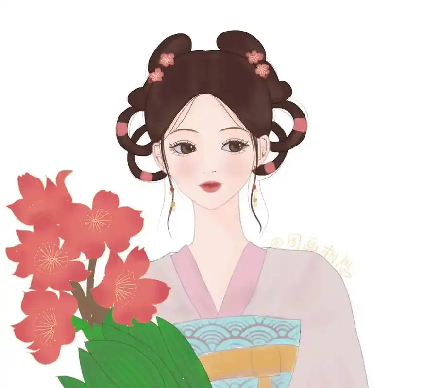 原创古风头像摸鱼#画画 #绘画 #板绘 #原创 #板绘头像  - 抖音