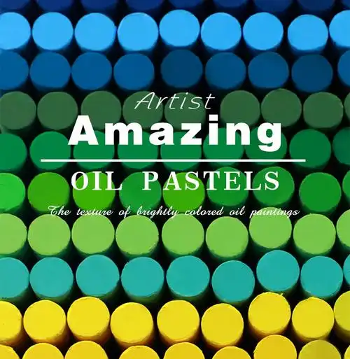 油画安美美鲸艺术家24色马卡龙色系软性套装盒装油画棒