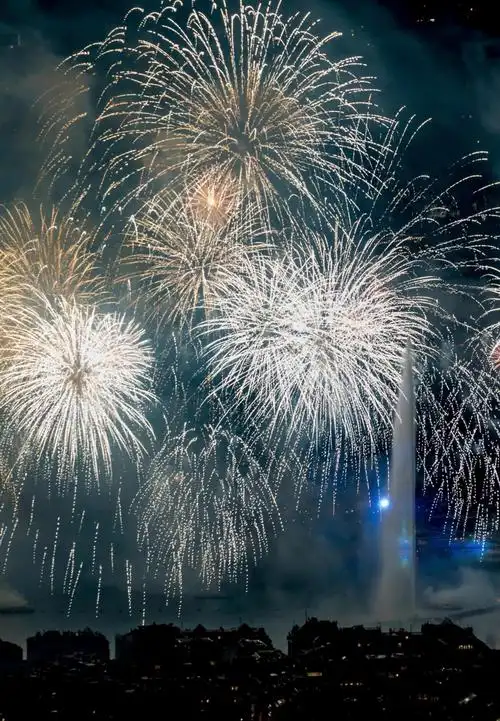 除夕之夜灿烂唯美烟花秀,图片大全,高清,图库-回车桌面