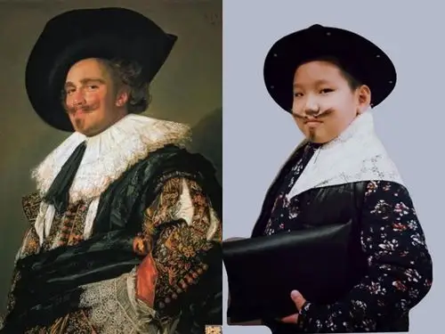 四年四班王泓博   费兰斯 哈尔斯肖像画