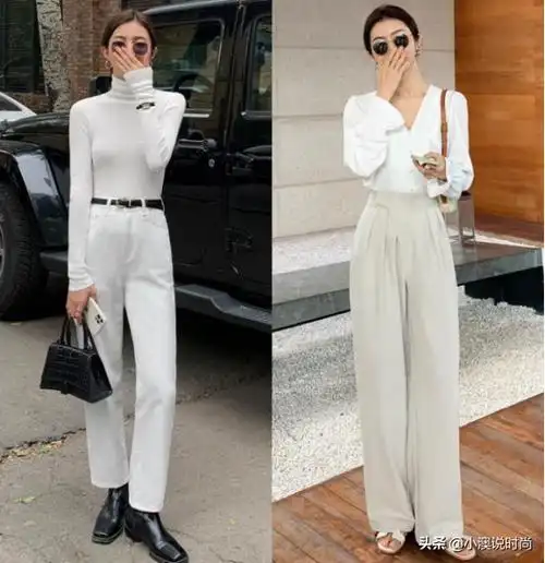 白色裤子怎么搭配鞋子(女款白色裤子搭配平头鞋好看吗)_酷知识