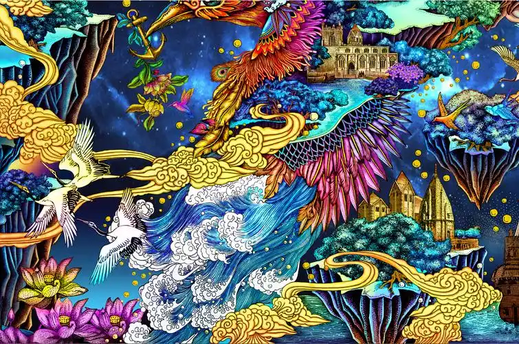 插画鲲鹏 - 堆糖,美图壁纸兴趣社区