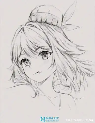 零基础学素描:动漫美女素描教程!