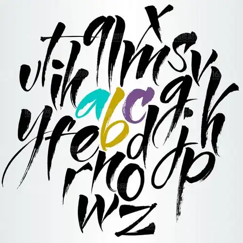 关键词:英文书法字体设计英文手写体潮流英文字体英文笔触下载本素材