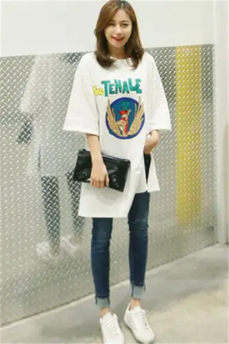 中长款t恤_价格_品牌_图片_怎么样 蘑菇街