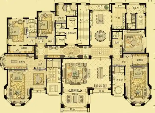 理想的大平层户型是什么样子