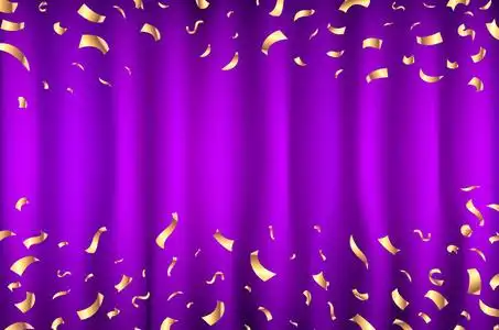 紫色窗帘图片