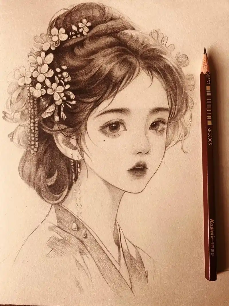 跟着抖音学画画 #古风手绘 #动漫课程体系 #动 - 抖音