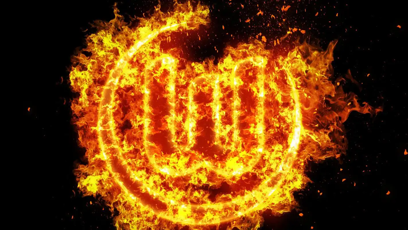 炙热的火焰艺术插画桌面壁纸