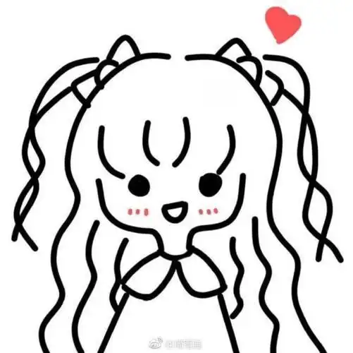 手帐简笔画人物穿搭简笔画教程唯美森系少女简笔画可爱简笔画萌萌女孩