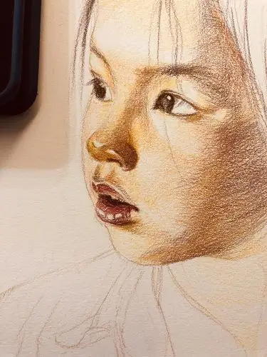 彩铅人物肖像