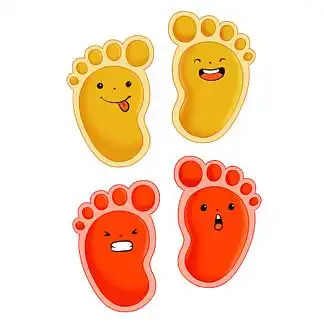 24脚丫玉坠吊坠手绘矢量22440免扣卡通矢量奶瓶440204卡通脚丫矢量图