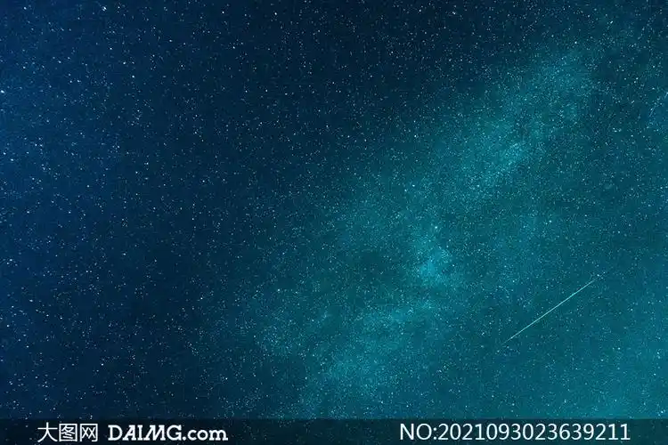 群星璀璨夜空自然风光摄影高清图片