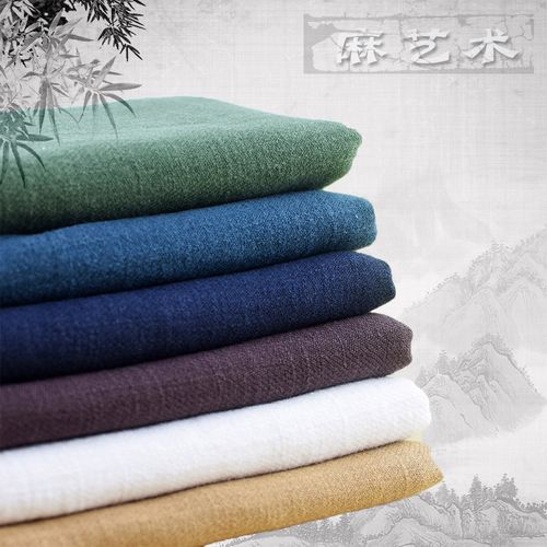 一米价斜纹加密竹节麻加厚纯麻苎麻布料春秋季裤子服装面料促销