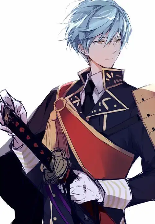 漫画小哥哥男帅气日系插画刀剑乱舞