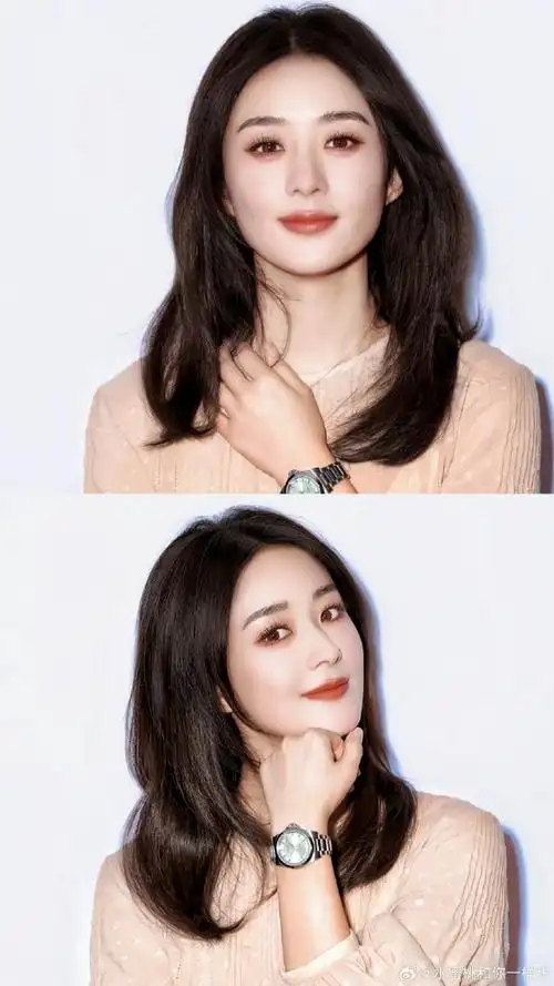 赵丽颖浪琴表优雅大使##赵丽颖比心黑白照##赵丽颖人生六宫格##陪