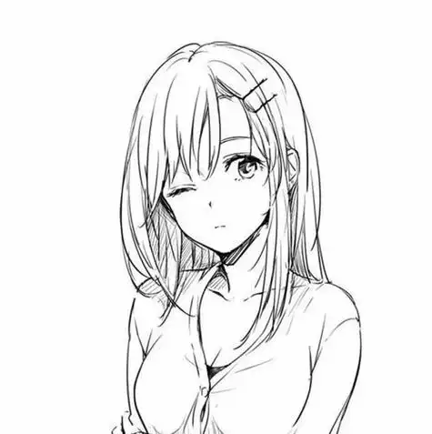 人物简笔画女孩全身人物简笔画女孩全身可爱二次元