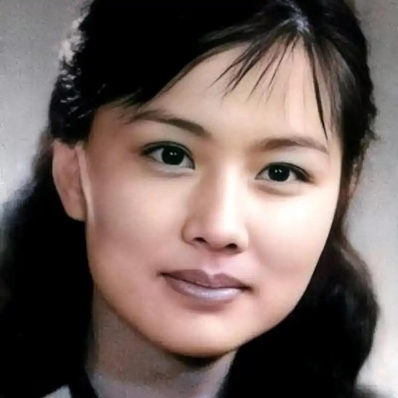 1985年,演员赵娜正在北京电影学院进修时的留影,在青岛长大的赵娜