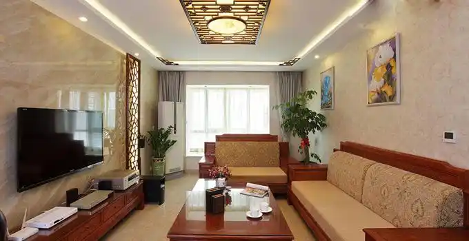 家庭客厅天花吊顶效果图