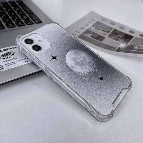 星光月球球手机壳苹果12promax镜面适用华为p40mate30手机保护套